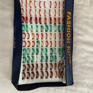 Multicolor Fashion Rings Set